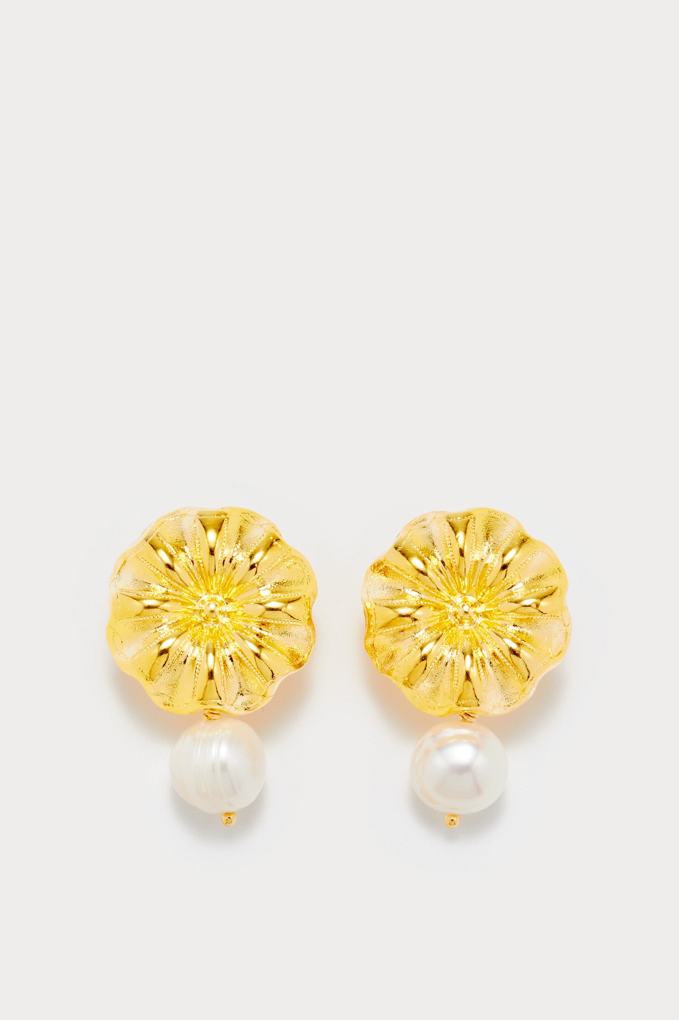 BOUCLES D'OREILLES SONIA DAISY PEARL SMALL BLANCHES