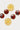 Red daisy double stone drop earrings