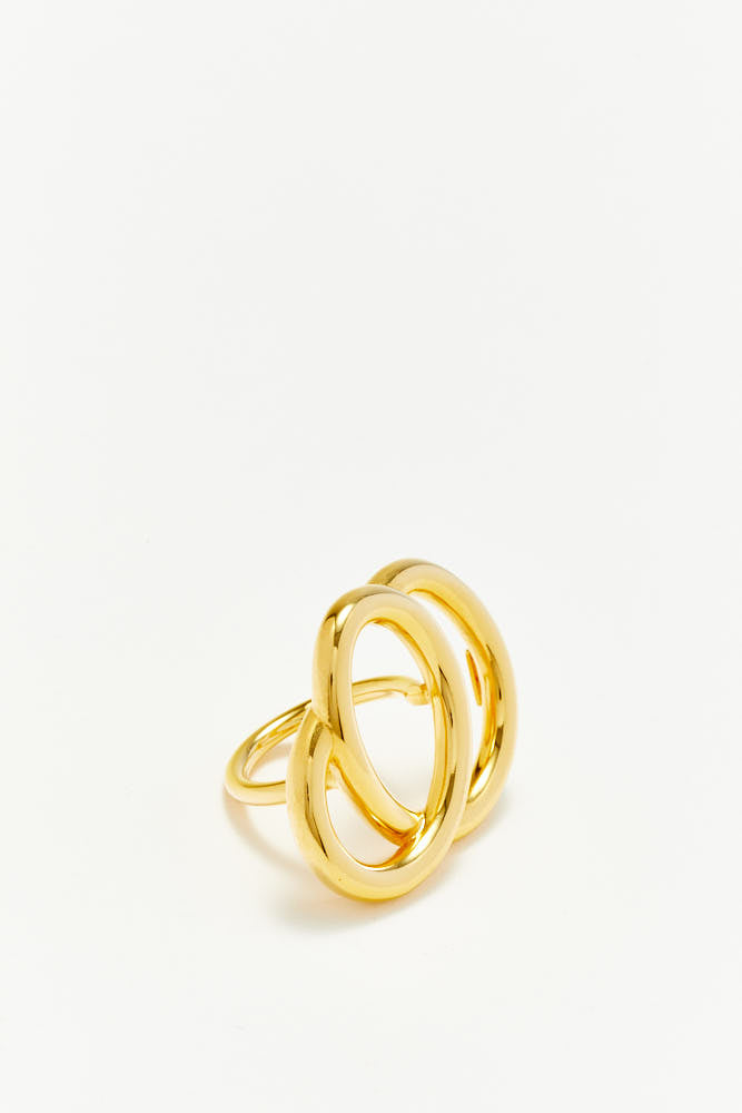Louise Icon - Brass plated gold ring
