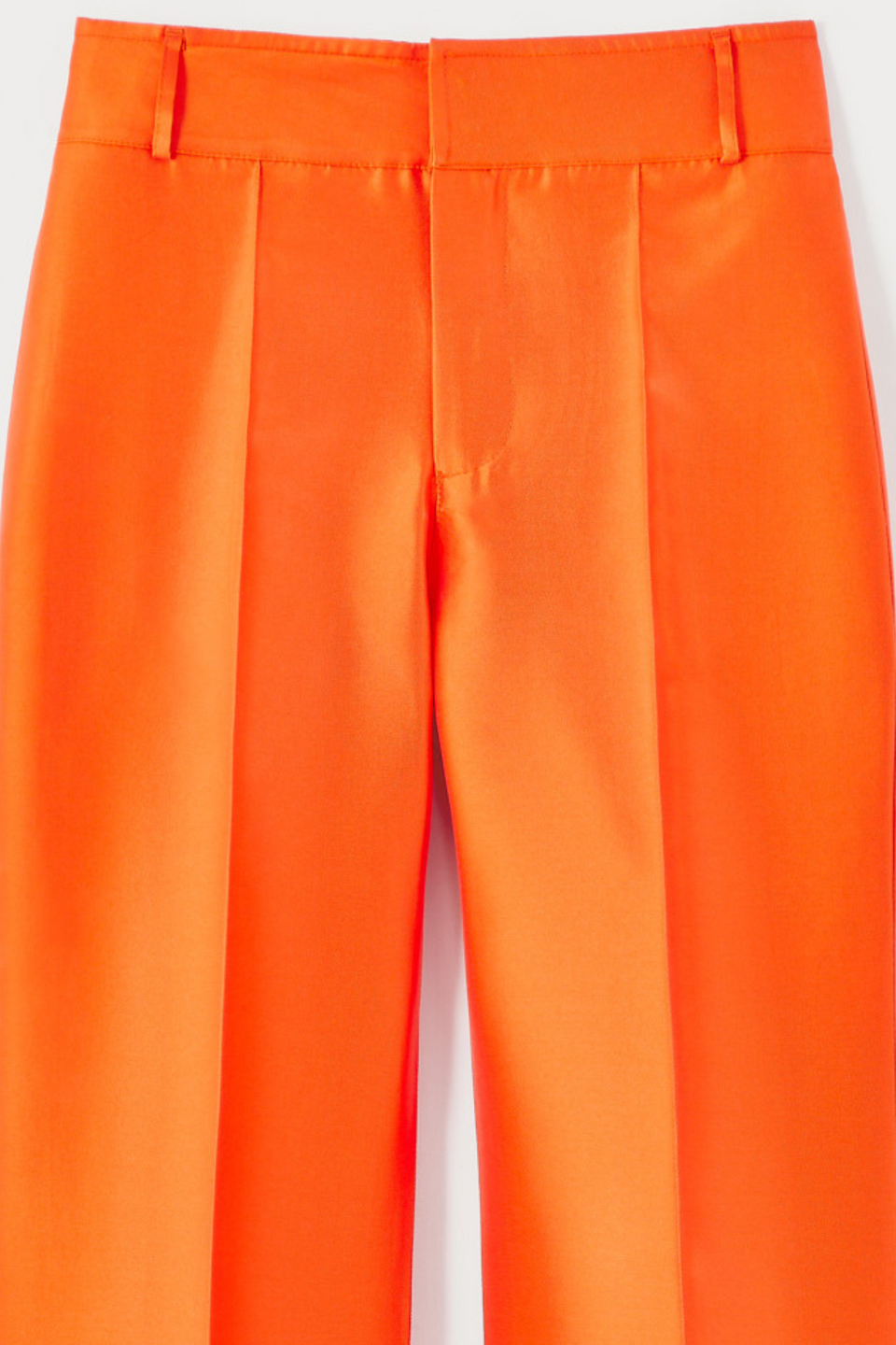 orange dress pants for women Hfyihgf Womens Stretch Dress Pants Front Seam Casual Slacks Pants Elegant Straight Wide Leg High Waist Suit Trousers for Office Work Business(Orange,S