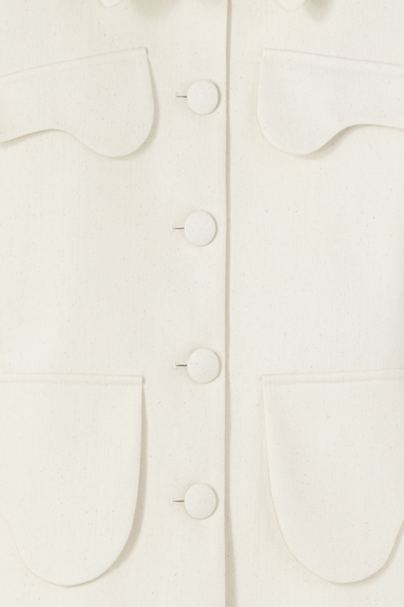 Destree Jacket Denim ecru utility button-front jacket – DESTREE