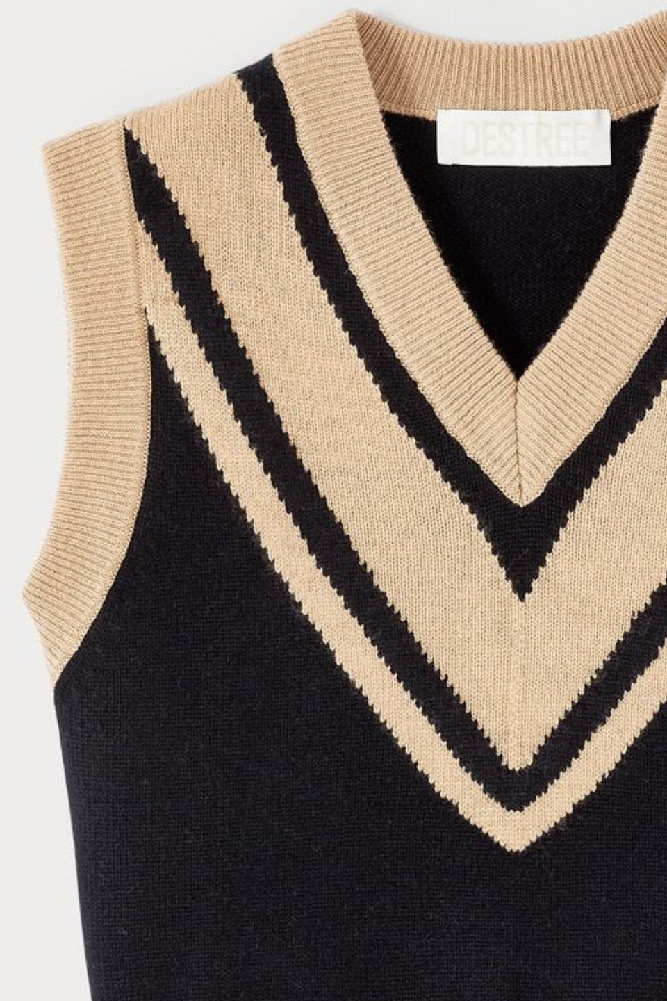トップス Last nest LOGO EMB KNIT VEST / BLK TOPS
