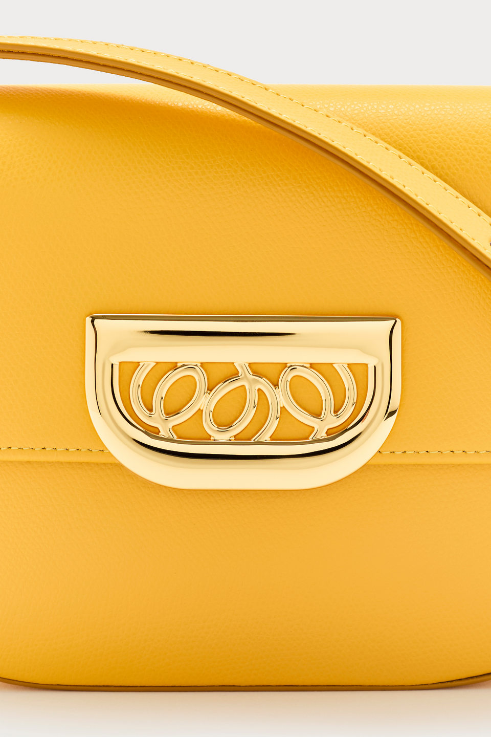 Petit sac bandoulière jaune avec sa petite anse en tissu - Mandoline