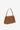 Croco-embossed camel leather shoulder bag with drop-shaped detail