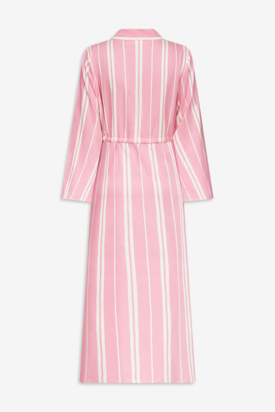 long stripe dress Striped maxi with tie waist detail - Pink & White Formal Dress Brands - Feature:SHORT SLEEVE while the regular fit Color:Burgundy-FX41