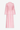 Pink striped long cotton dress with V-neck and tie waist detail