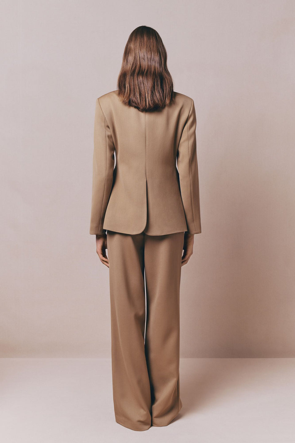 Beige utility button-front jacket - XS Beige utility button-front jacket - XS