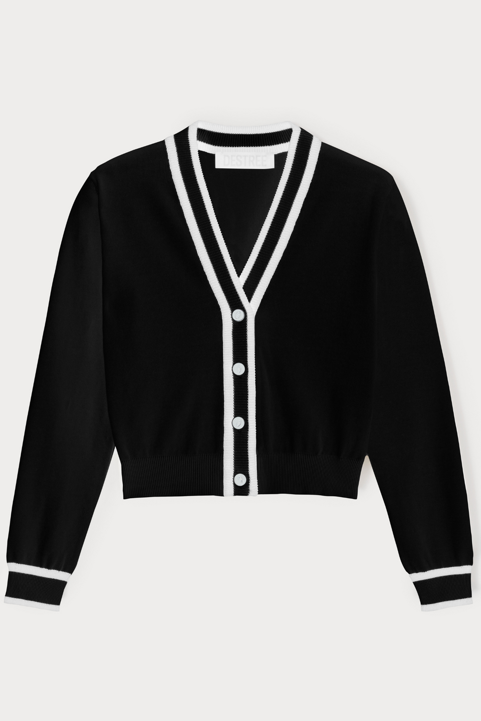 Varsity Cropped Cardigan – DESTREE