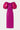 Robe mi-longue structurée fuchsia à manches bouffantes