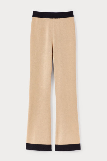 Knitwear pants - Beige & Black