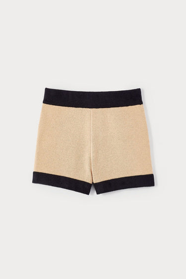 Bicolor beige & black short