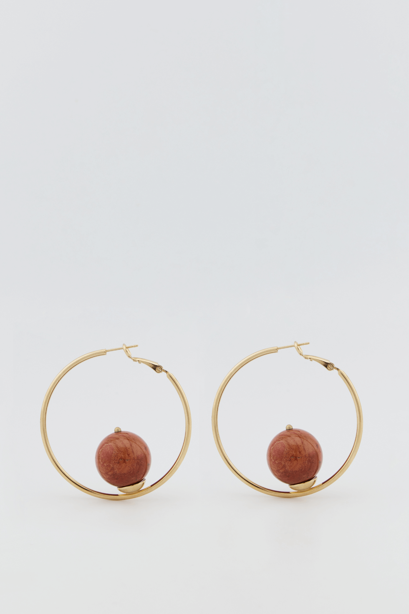 SONIA LARGE HOOPS RED
