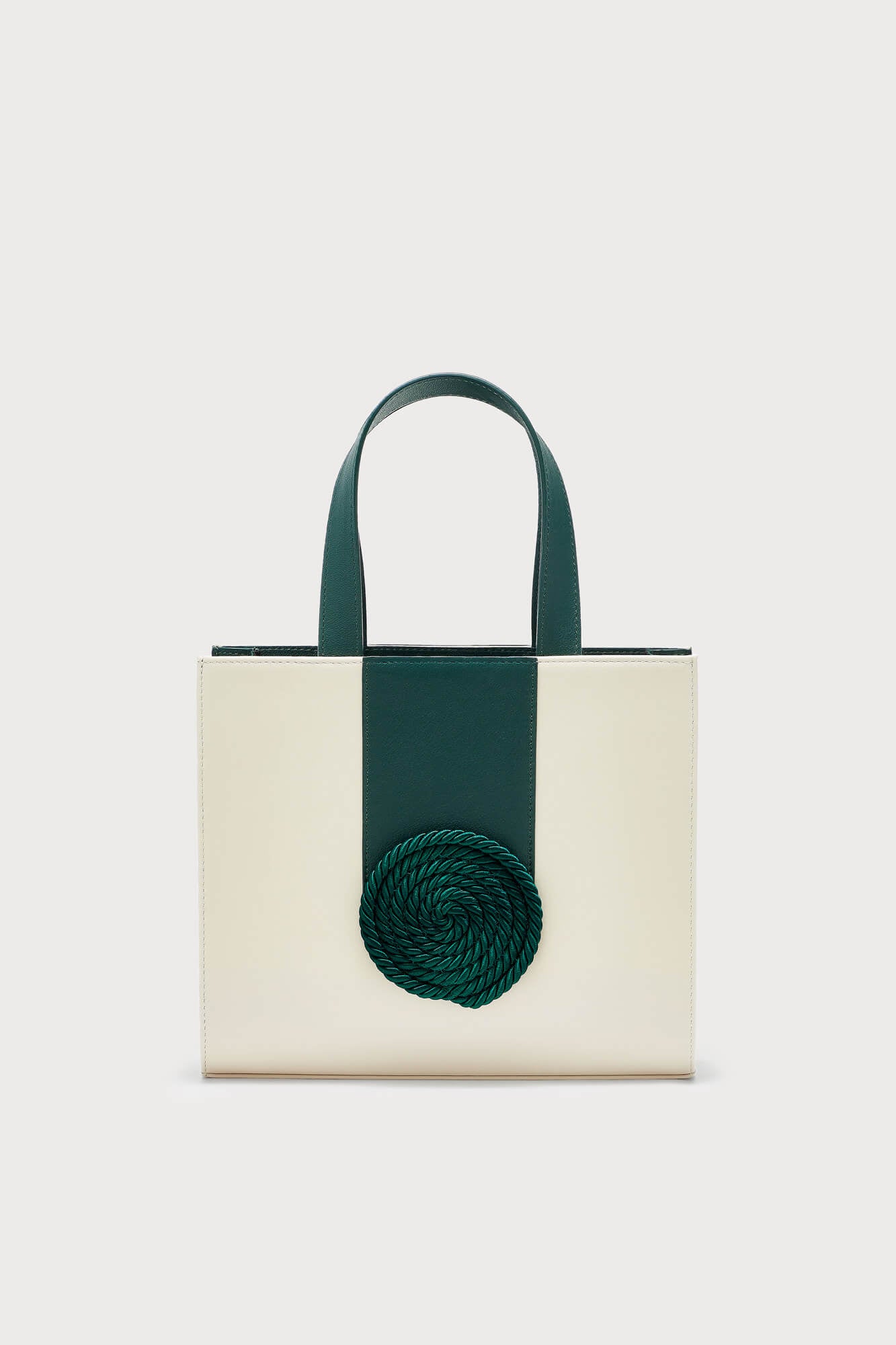 OFF WHITE FOREST Leather Structured Mini Tote