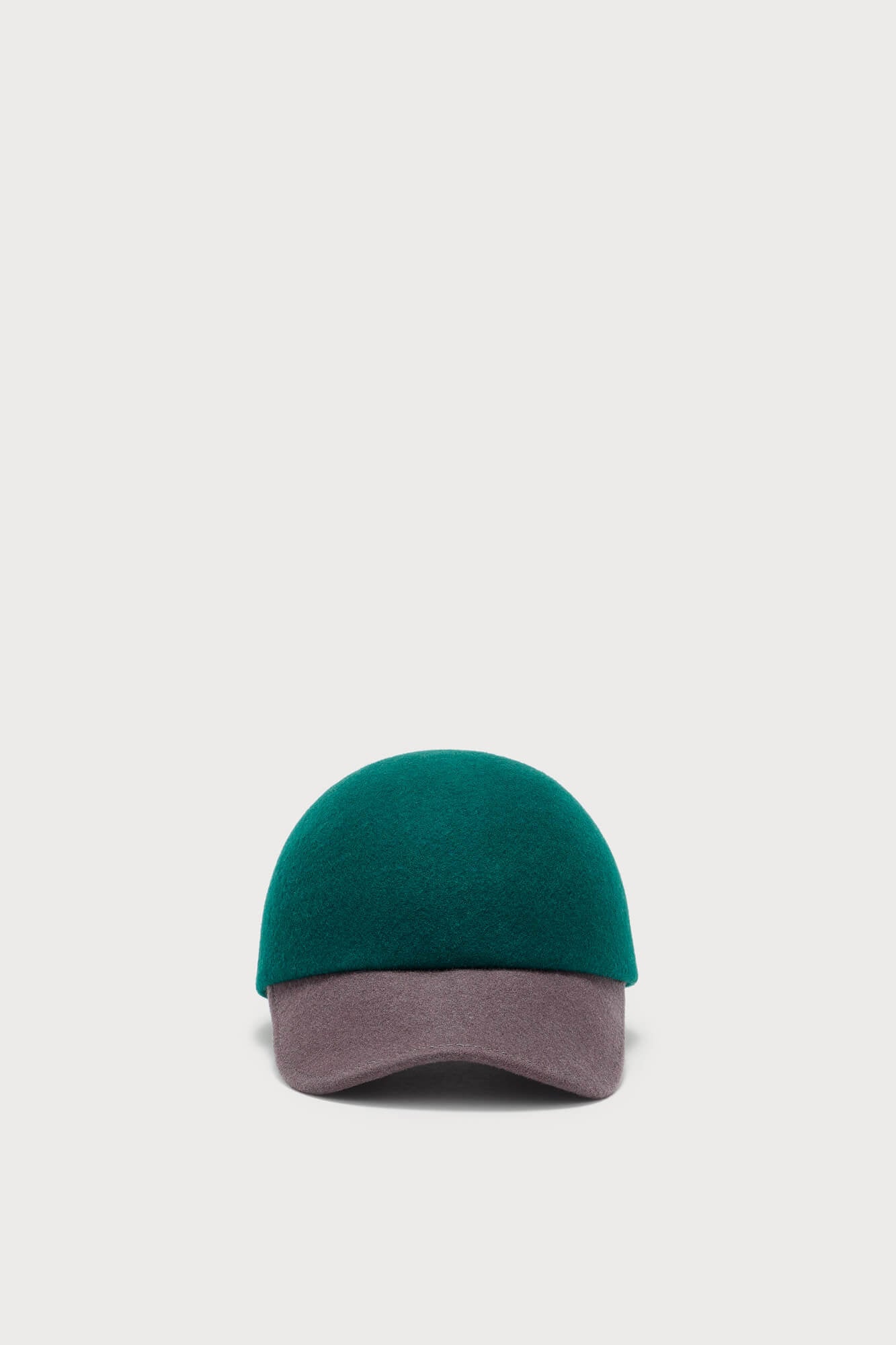 Forest Green and Black Wool Cap