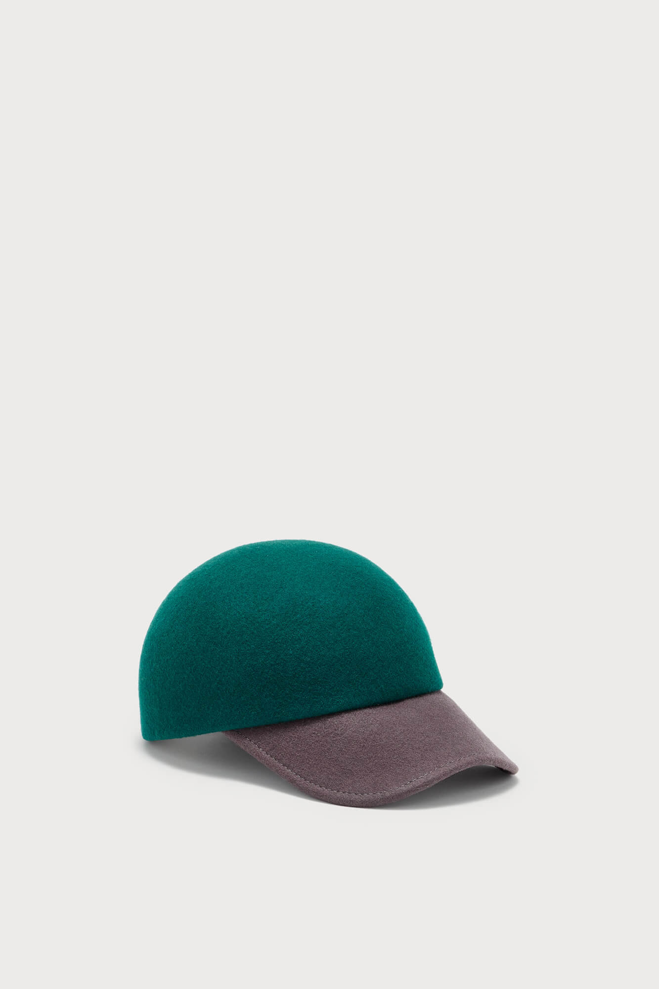 Forest Green and Black Wool Cap