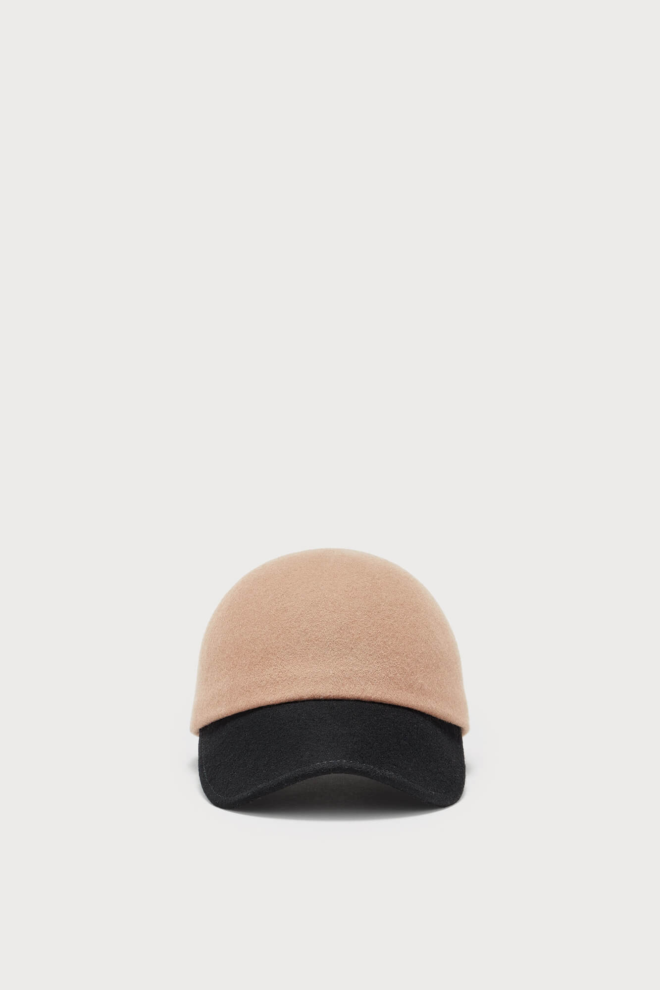 Camel and Black Wool Cap