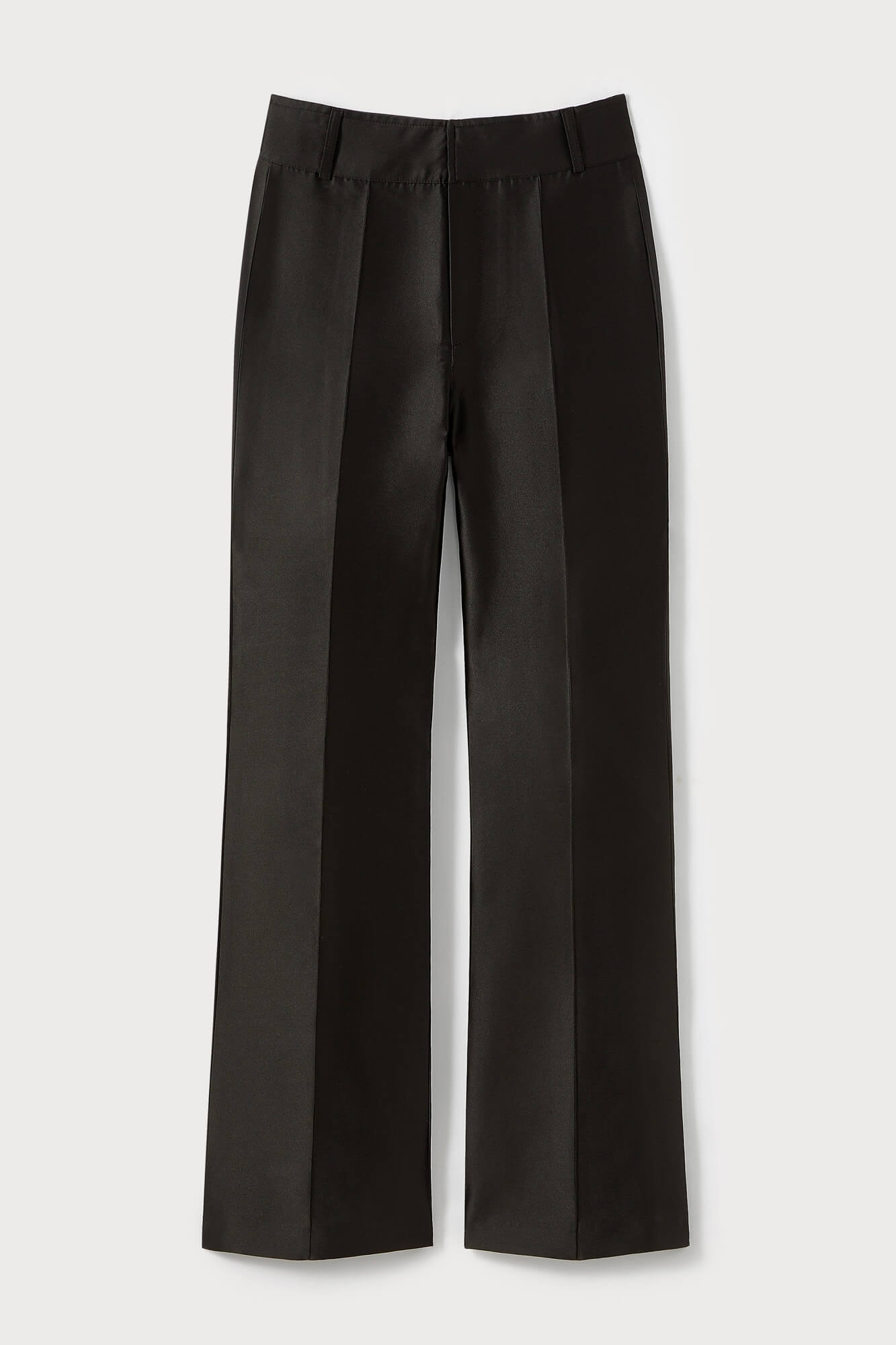 d'estrëe paris Black Satin Flared Pants