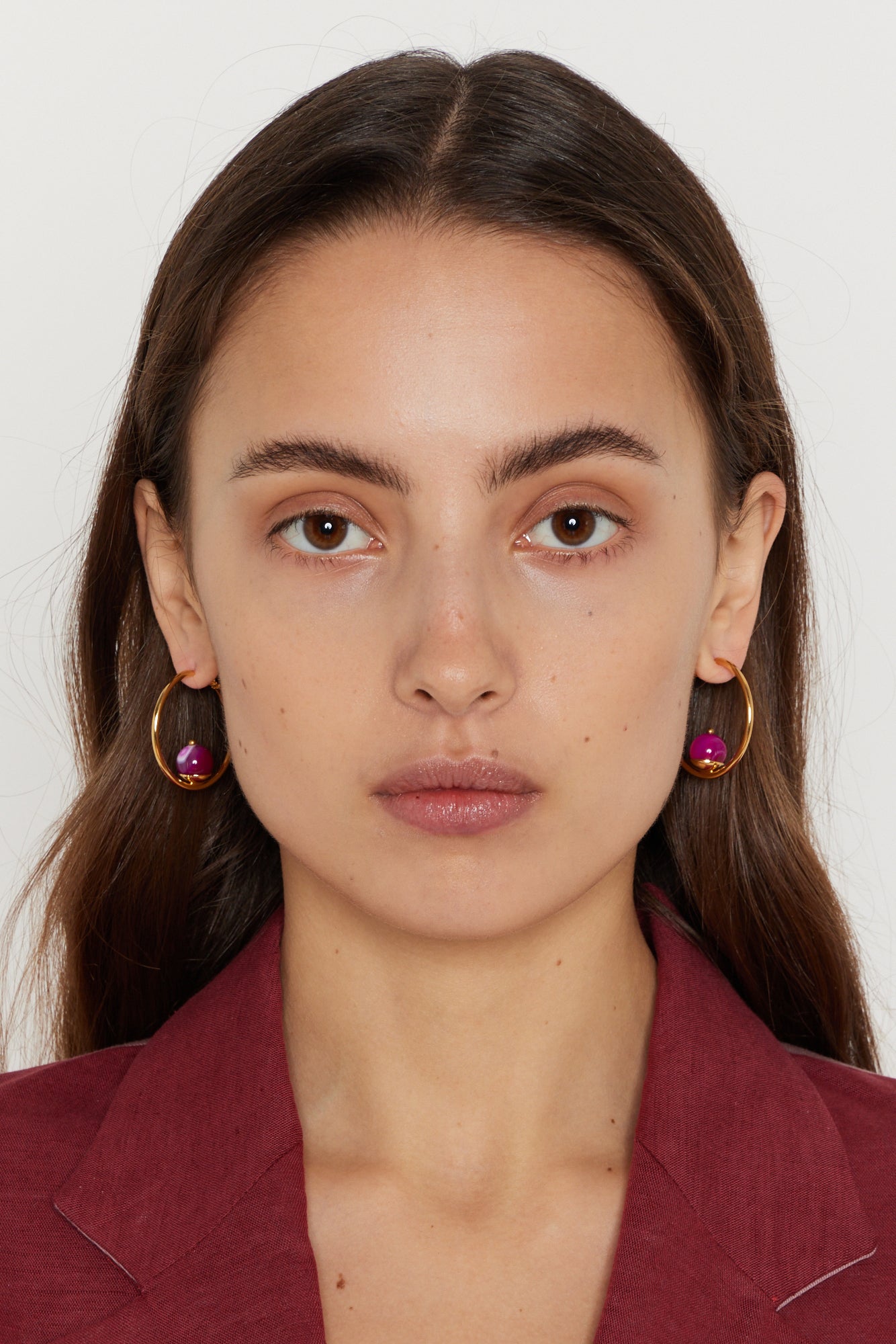 SONIA SMALL HOOPS RED