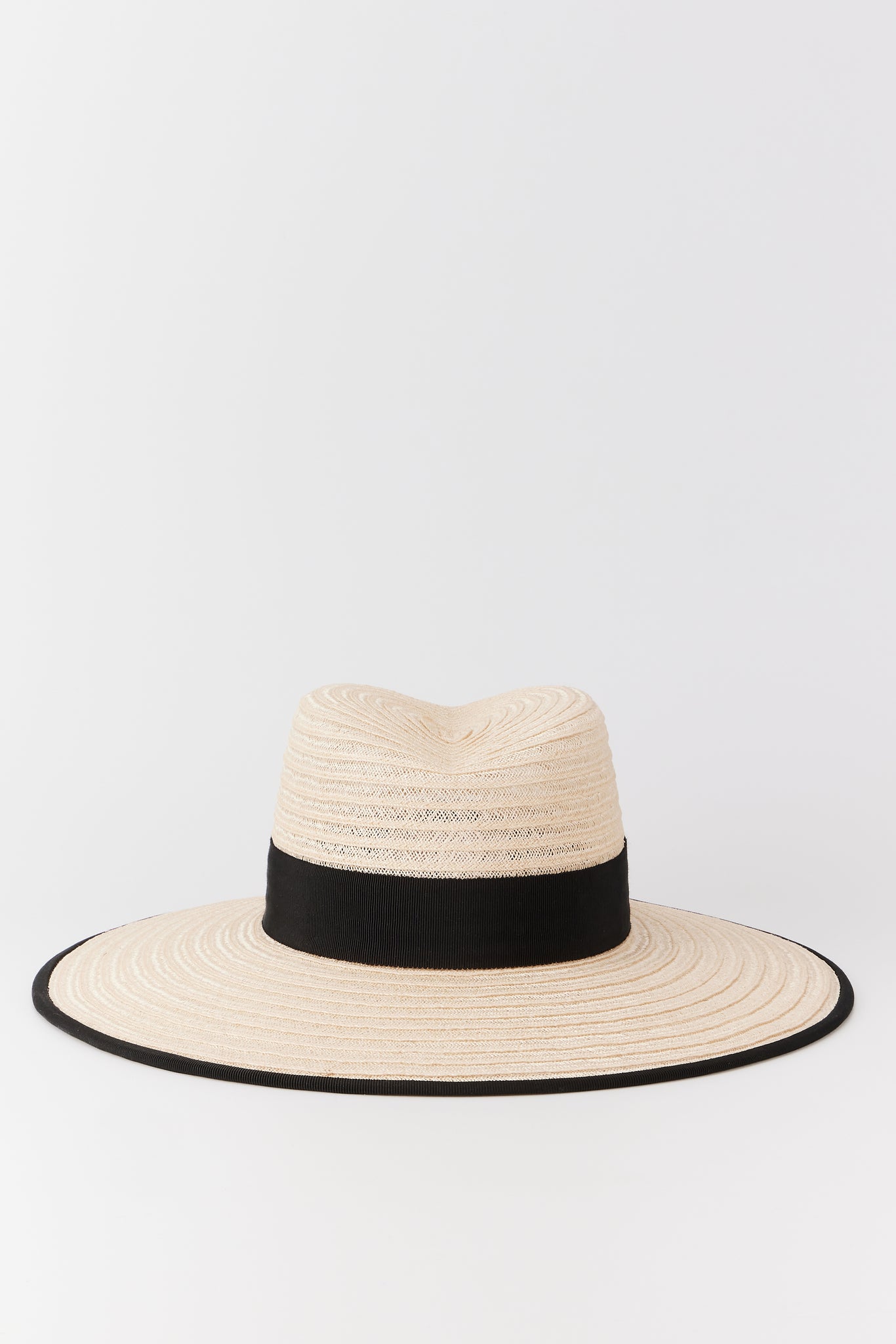 Natural Straw Hat with Black Band