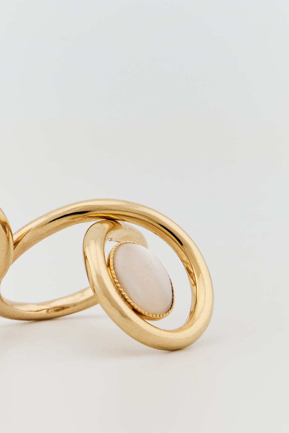 Bague Plaqué Or Camée - Modèle STEPOBAG-240625-C1 - 1,30g - Occasion
